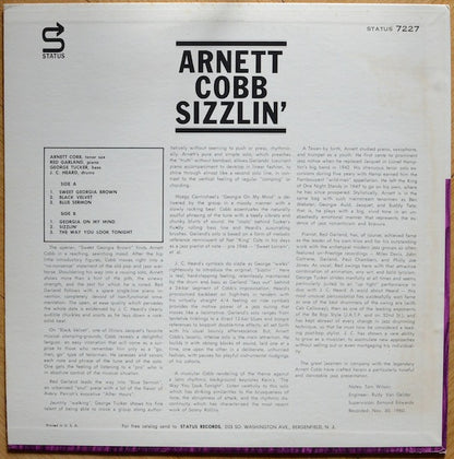 Arnett Cobb : Sizzlin' (LP, Album, RE)