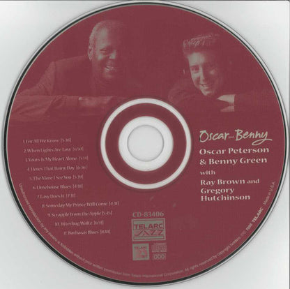 Oscar Peterson And Benny Green : Oscar & Benny  (CD, Album)