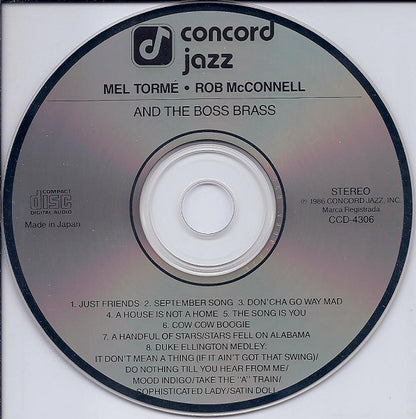 Mel Tormé, Rob McConnell & The Boss Brass : Mel Tormé - Rob McConnell And The Boss Brass (CD, Album)