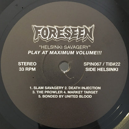Foreseen : Helsinki Savagery (LP, Album)