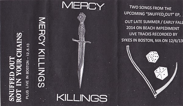 Mercy Killings : Snuffed Out Promo + Live In Boston (Cass, Promo, C45)