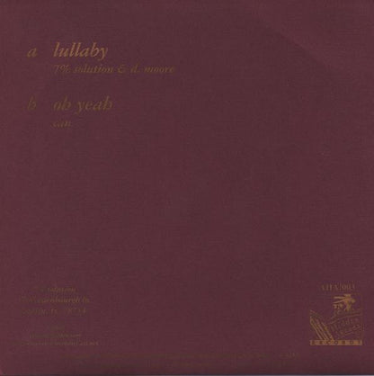 7% Solution : Lullaby / Oh Yeah (7")