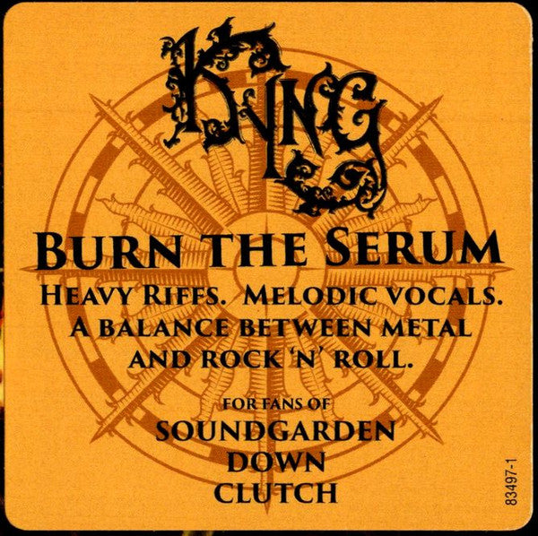 Kyng : Burn The Serum (LP, Album, Red)