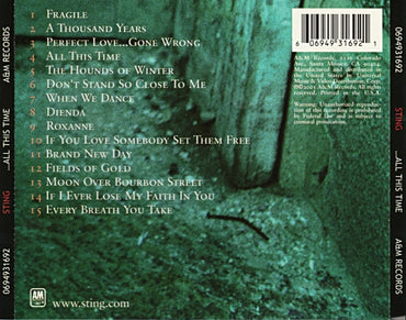 Sting : ...All This Time (CD, Album)