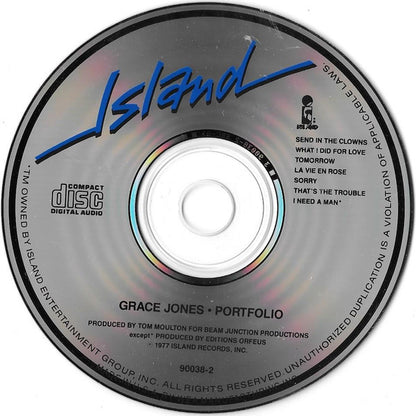 Grace Jones : Portfolio (CD, Album, P/Mixed, RE)