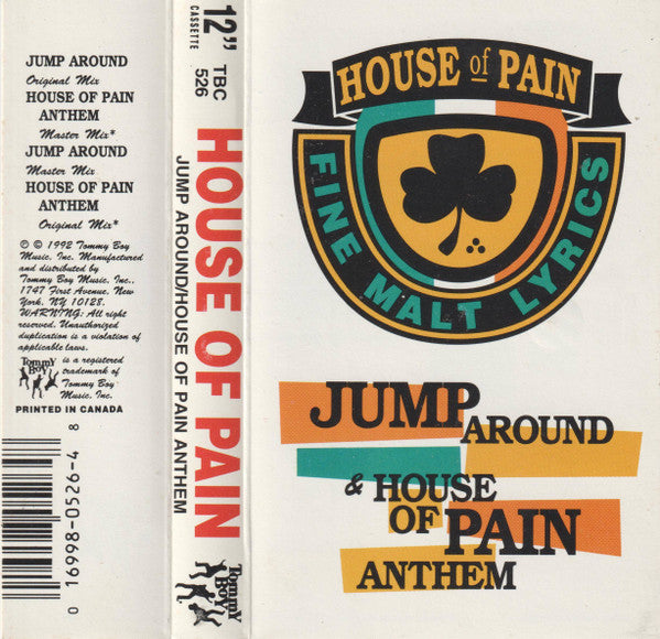 House Of Pain : Jump Around & House Of Pain Anthem (Cass, Maxi, SR,)