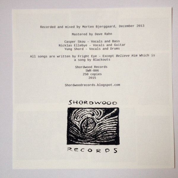 Fright Eye : Fright Eye (LP, Ltd)