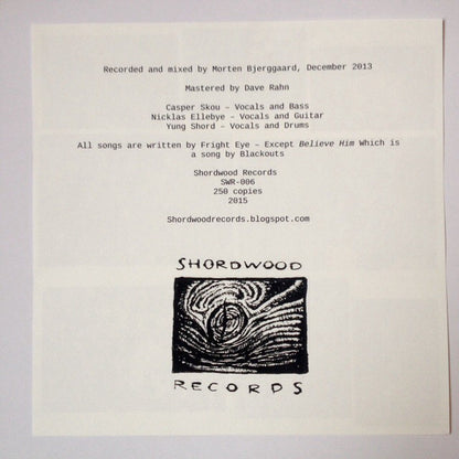 Fright Eye : Fright Eye (LP, Ltd)