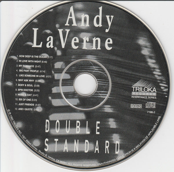 Andy LaVerne : Double Standard (CD, Album)