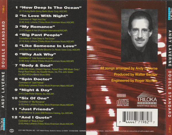 Andy LaVerne : Double Standard (CD, Album)
