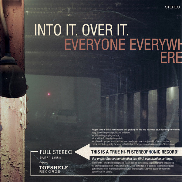 Into It. Over It. / Everyone Everywhere : Into It. Over It. / Everyone Everywhere (7", Gol)