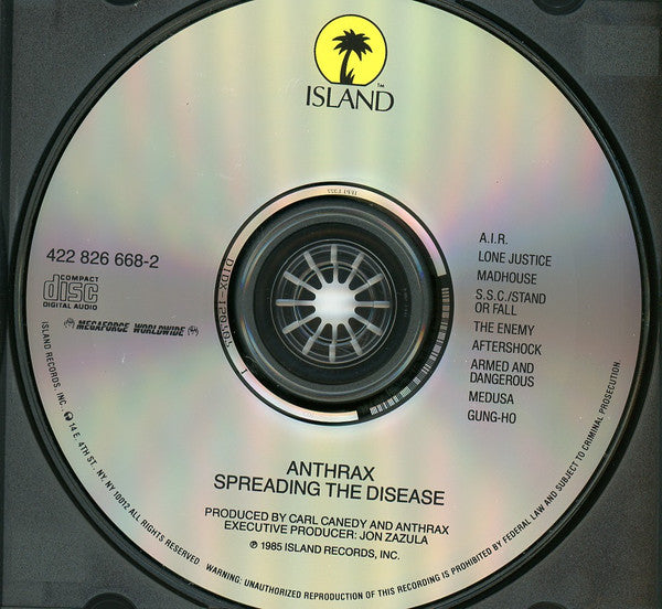 Anthrax : Spreading The Disease (CD, Album, RE)