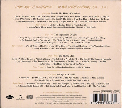 Bob Geldof : Great Songs Of Indifference (The Anthology 1986-2001) (4xCD, Comp, Dig)