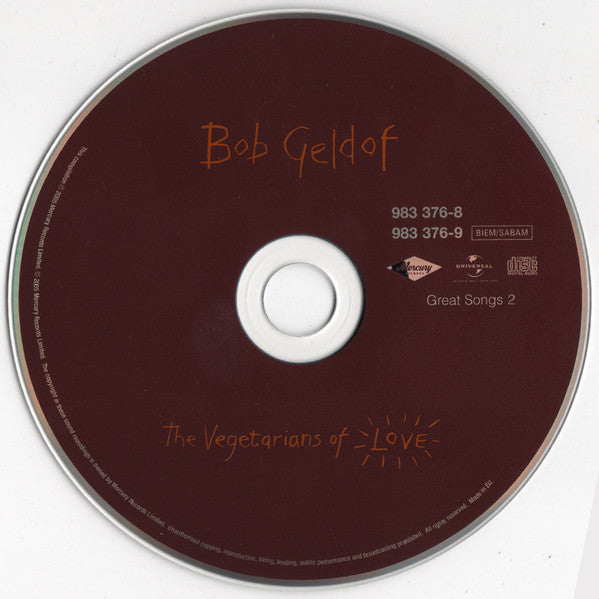 Bob Geldof : Great Songs Of Indifference (The Anthology 1986-2001) (4xCD, Comp, Dig)