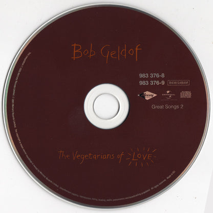 Bob Geldof : Great Songs Of Indifference (The Anthology 1986-2001) (4xCD, Comp, Dig)