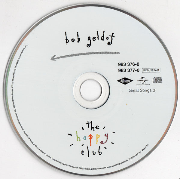 Bob Geldof : Great Songs Of Indifference (The Anthology 1986-2001) (4xCD, Comp, Dig)