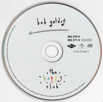 Bob Geldof : Great Songs Of Indifference (The Anthology 1986-2001) (4xCD, Comp, Dig)