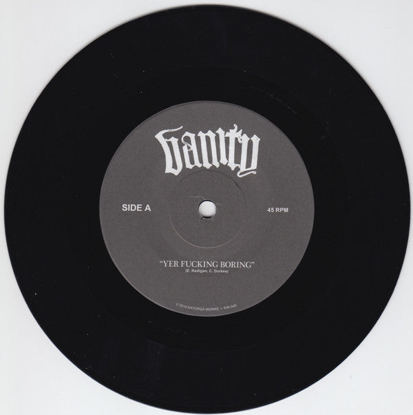 Vanity (21) : Yer Fucking Boring / There's The Door (7", Single)