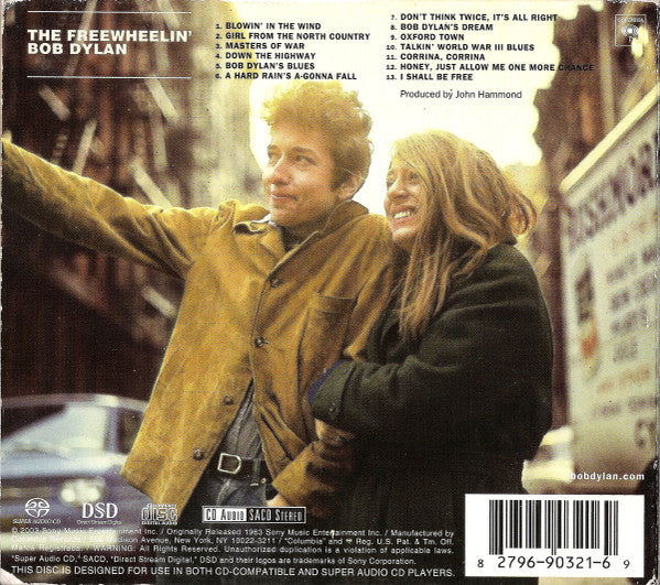 Bob Dylan : The Freewheelin' Bob Dylan (SACD, Hybrid, Album, RE, RM, Dig)