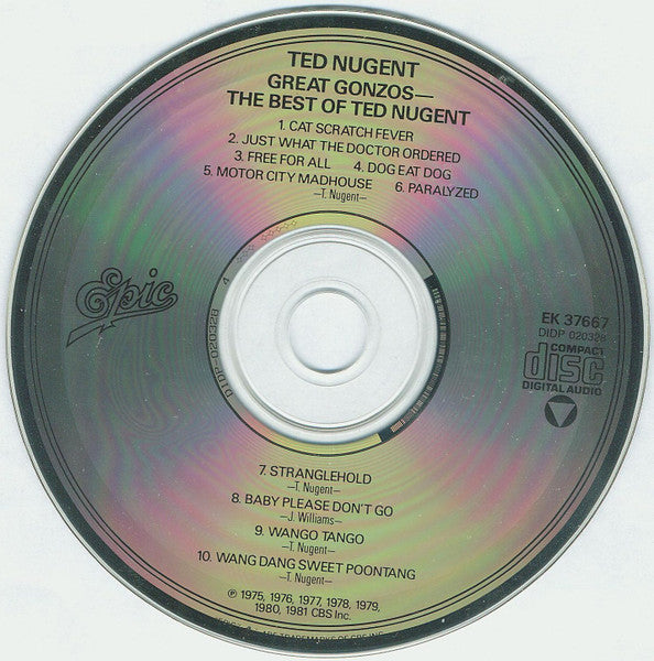 Ted Nugent : Great Gonzos! - The Best Of Ted Nugent (CD, Comp)