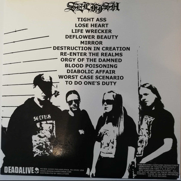 Selfish : Cry For Love, Cry For Death (LP, Comp, Blu)
