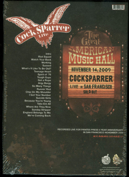 Cock Sparrer : Live - Back In San Francisco 2009 (CD, Album + DVD-V)
