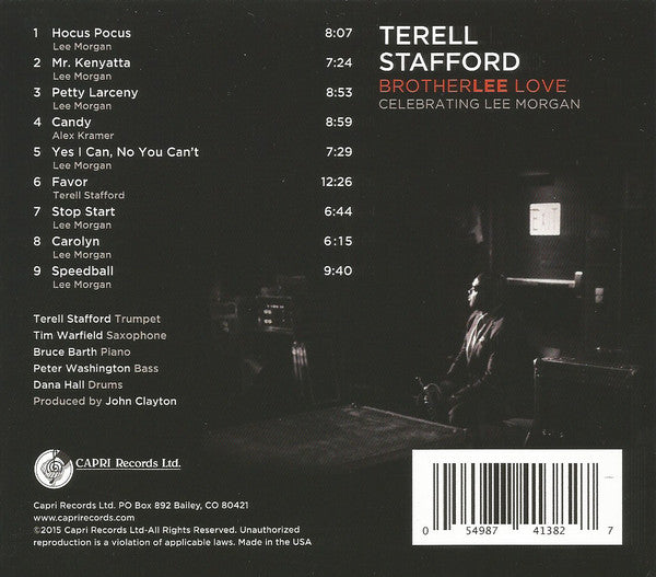 Terell Stafford : BrotherLee Love - Celebrating Lee Morgan (CD, Album)