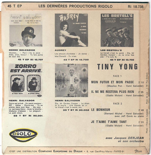 Tiny Yong : Mon Futur Et Mon Passé (7", EP)