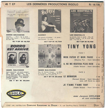 Tiny Yong : Mon Futur Et Mon Passé (7", EP)