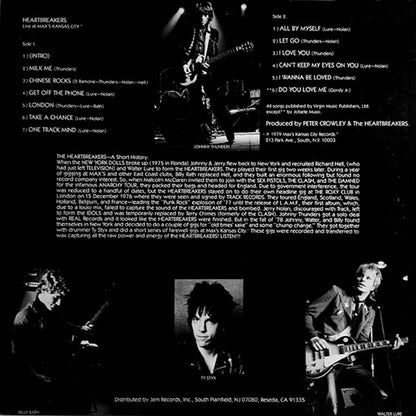 The Heartbreakers (2) : Live At Max's Kansas City (LP, Album, RE)