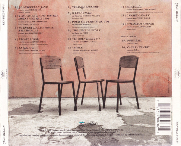 Jane Birkin : Rendez-Vous (CD, Album, Dig)
