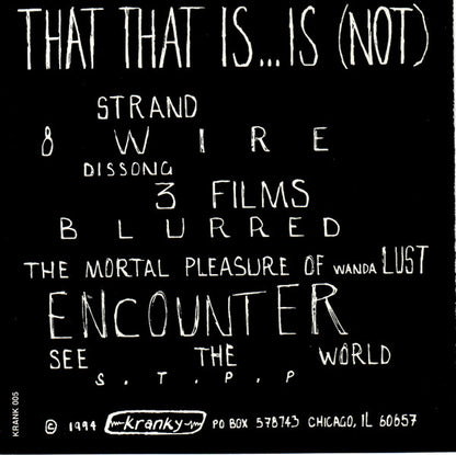 Dissolve : That That Is...Is (Not) (CD, Album)
