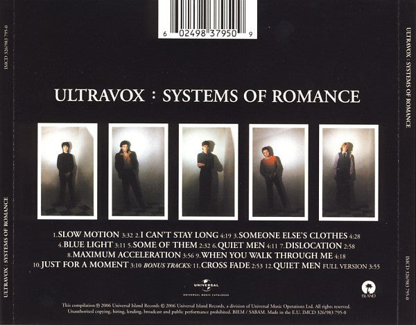 Ultravox : Systems Of Romance (CD, Album, RE, RM)