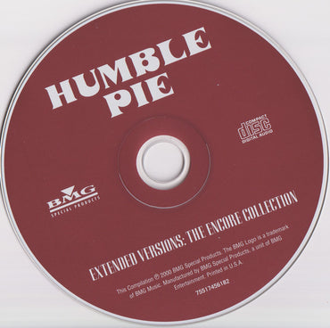 Humble Pie :  	Extended Versions: The Encore Collection (CD, Album, RE)