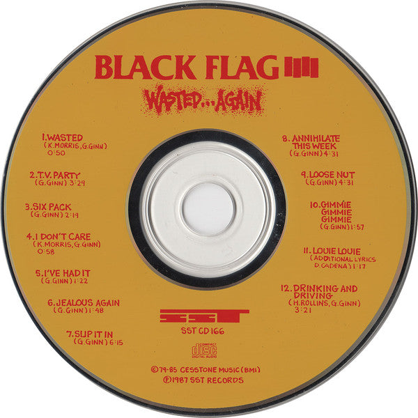 Black Flag : Wasted...Again (CD, Comp, RP, JVC)