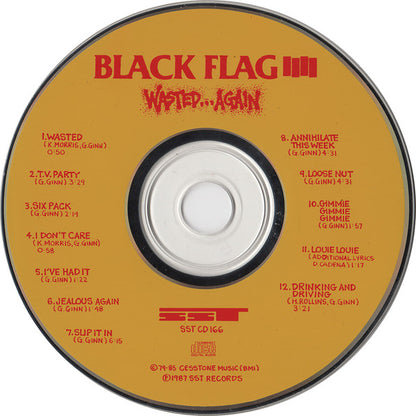 Black Flag : Wasted...Again (CD, Comp, RP, JVC)