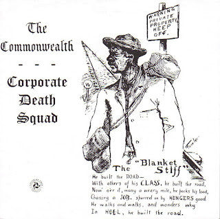 The Commonwealth (4) / Corporate Death Squad : Split 7" (7", Blu)