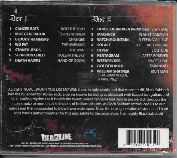 Various : Sweet Leaf - A Stoner Rock Salute To Black Sabbath (2xCD, Comp)