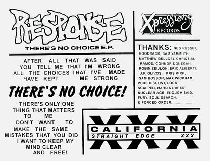 Response (5) : There's No Choice E.P. (7", EP)