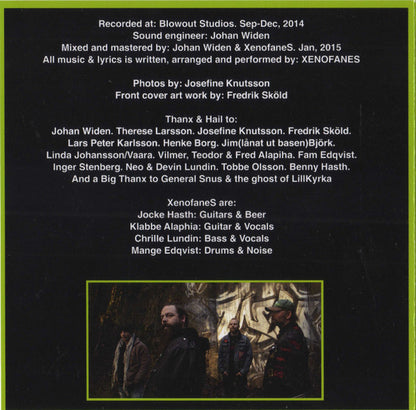 Xenofanes : Pissing In The Holy Grail (CD, Album)