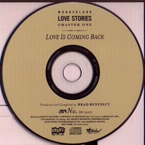 Various : (Wonderland Love Stories Chapter One) Love Is Coming Back (CD, Comp, Dig)