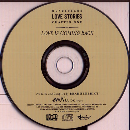 Various : (Wonderland Love Stories Chapter One) Love Is Coming Back (CD, Comp, Dig)