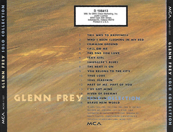 Glenn Frey : Solo Collection (CD, Comp, Club)