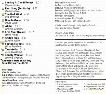 Charlie Haden Quartet West : In Angel City (CD, Album)