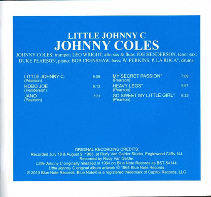 Johnny Coles : Little Johnny C (XRCD, Album, RE)