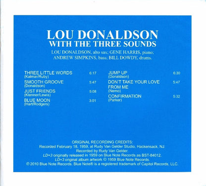 Lou Donaldson with The Three Sounds : LD+3 (XRCD, Album, RE)