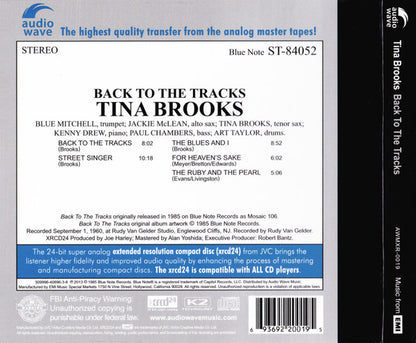Tina Brooks : Back To The Tracks (XRCD, Album, RE)