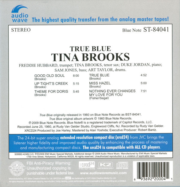 Tina Brooks : True Blue (XRCD, Album, RE)