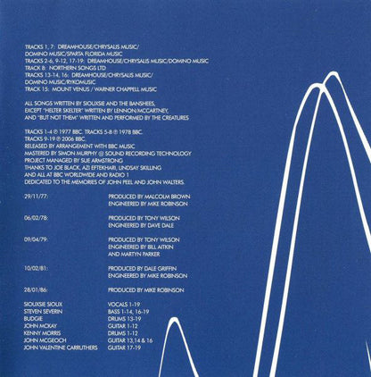 Siouxsie And The Banshees* : Voices On The Air (The Peel Sessions) (CD, Comp)