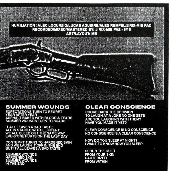 Humiliation (3) : 4 Track E.P. (7", EP, Whi)